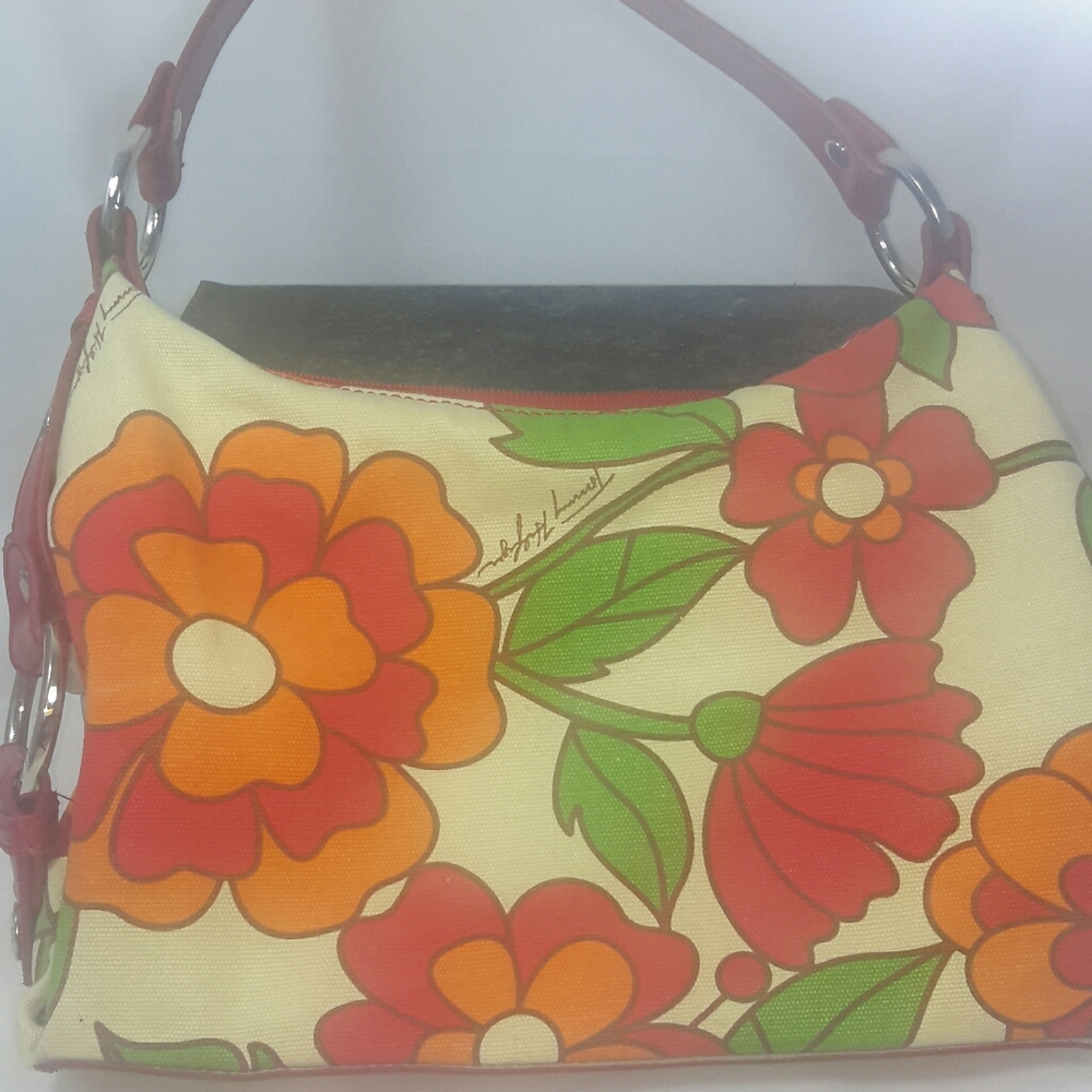 Vintage Tommy hilfiger 60s floral design purse
